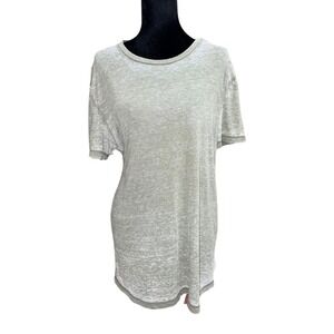 American Eagle T Green Sheer Burnout Classic Fit Tee Shirt Womens Medium